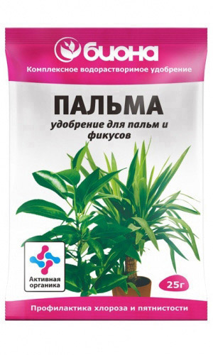 Биона ПАЛЬМА 25 г – комплексное водорастворимое удобрение