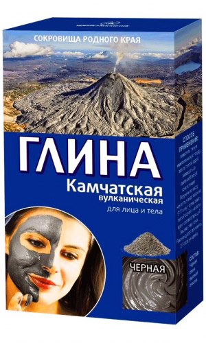 Глина сухая ЧЁРНАЯ КАМЧАТСКАЯ ВУЛКАНИЧЕСКАЯ